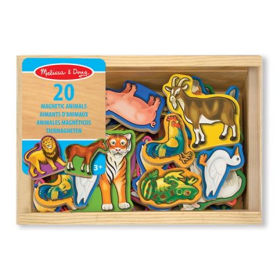 Melissa & Doug - Drevené magnetické Zvieratká, 20 ks
