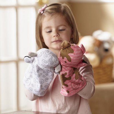 Melissa & Doug - Maňušky Farma, 4 ks