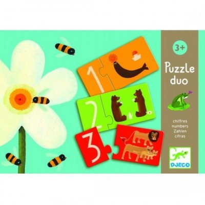 Djeco puzzle duo, Čísla do 10