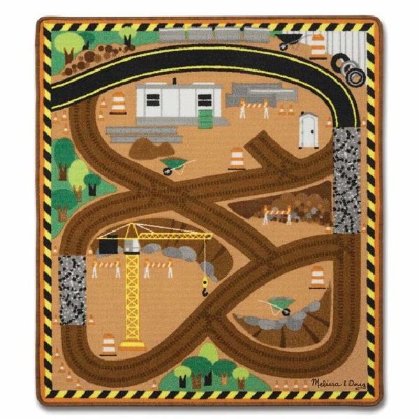 Melissa & Doug Hrací koberec Stavba, 100 x 91 cm