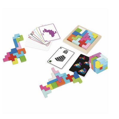 Vilac 3D tangram, farebný