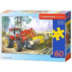 Castorland Puzzle Traktor nakladač, 60 dielikov