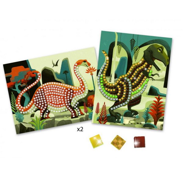 Djeco Penová mozaika Dinosaury, 2v1