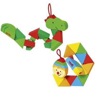 Goki Puzzle skladačka Krokodíl alebo Klaun