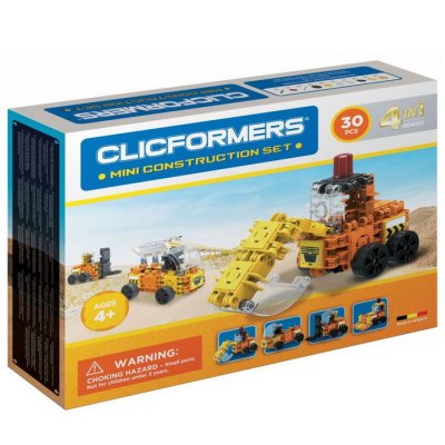 Clicformers Mini stavebné autá 30, 4v1