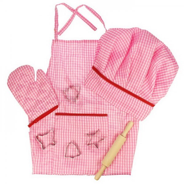 Bigjigs Toys Kostým šéfkuchára, ružový