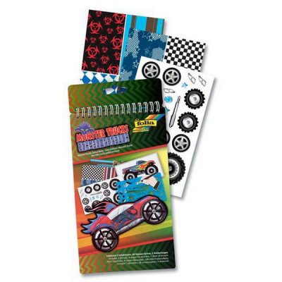 Folia Kniha so šablónami Monster Trucks