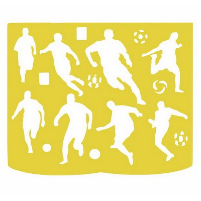 Folia Kniha so šablónami Futbal