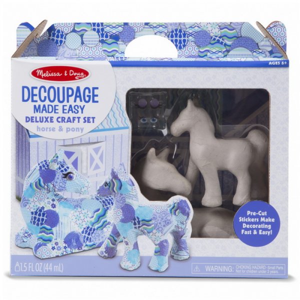 Melissa & Doug Decoupage Kôň a žriebä