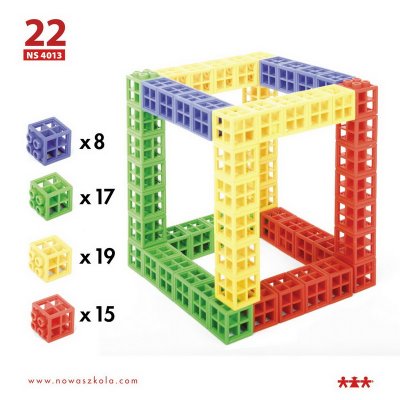 Pracovné karty pre plastovú 3D stavebnicu Okná, 24 ks