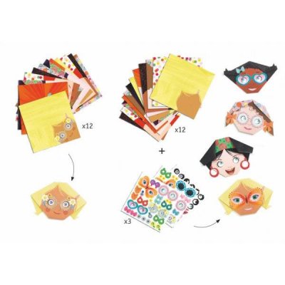Djeco Origami - Utešené tváre 24 ks