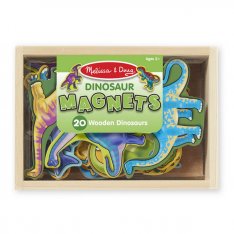 Melissa & Doug - Drevené magnety Dino, 20 ks