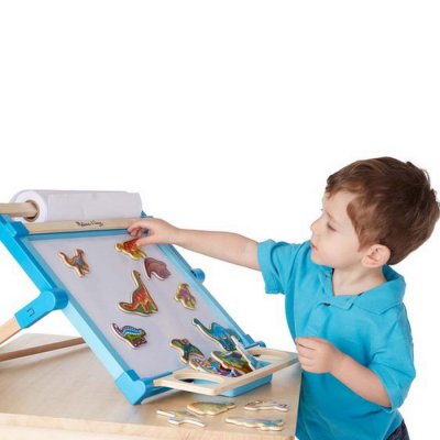 Melissa & Doug - Drevené magnety Dino, 20 ks