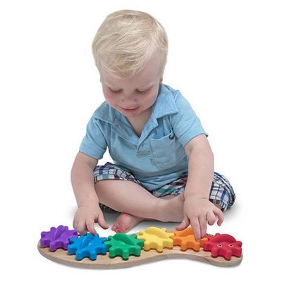 Melissa & Doug - Ozubené kolieska Húsenica