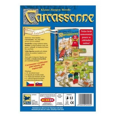 Mindok Carcassonne - rozšírenie 1 Hostince a katedrály