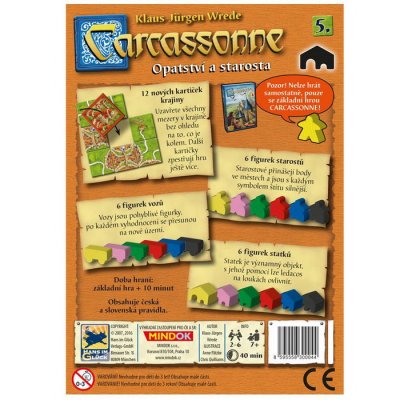 Mindok Carcassonne - rozšírenie 5 Opátstvo a starosta