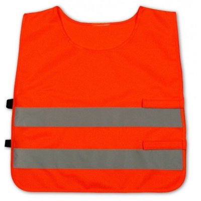 Reflexná vesta cez hlavu pre deti, oranžová