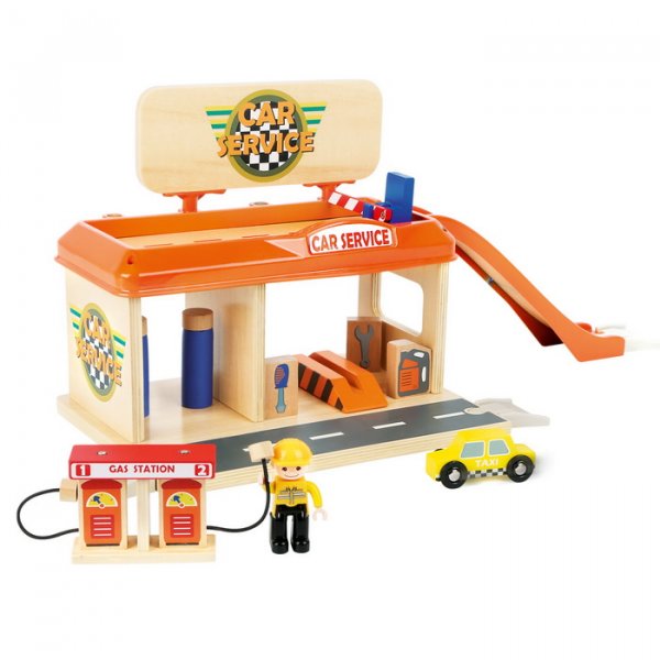 Small Foot Autoopravovňa s benzínkou