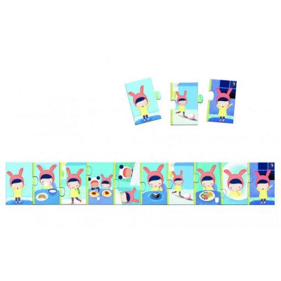 Djeco Postupové puzzle Obliekanie, 10 dielikov