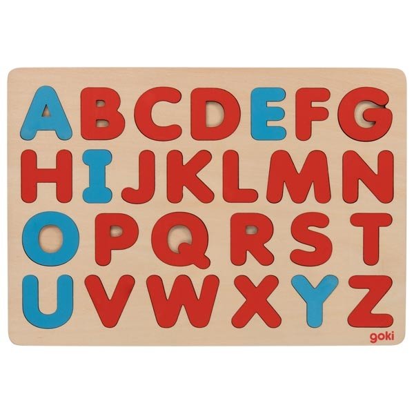 Goki Puzzle Abeceda Montessori, 26 dielikov