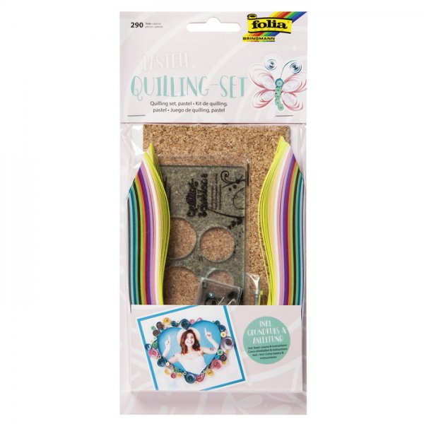 Folia Quilling Veľká sada pastelová, 290 ks