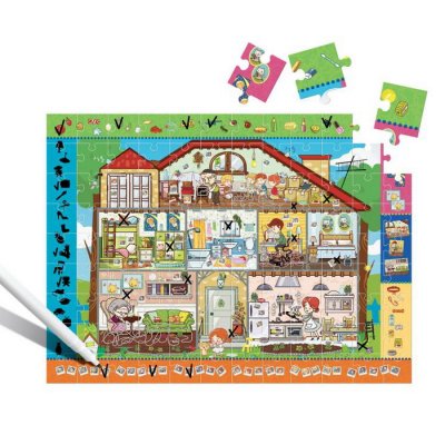 Didaktické puzzle Hlavolam, 108 dielikov