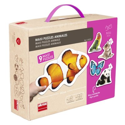 Akros Maxi puzzle Zvieratá, 9v1