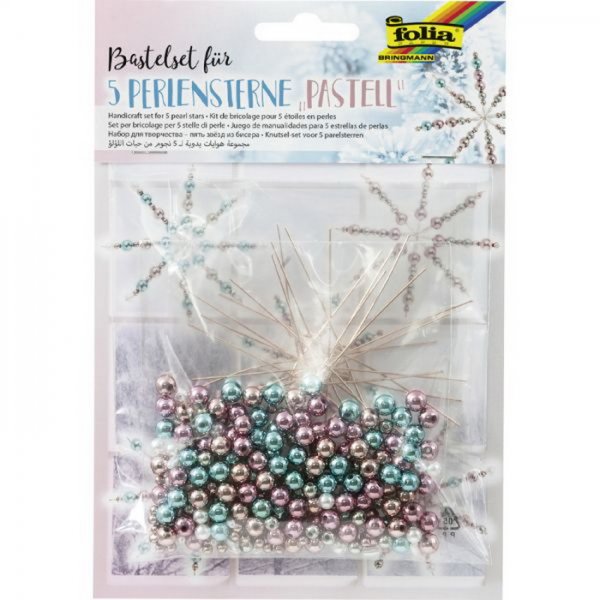 Folia Hviezda z perál - Pastelová