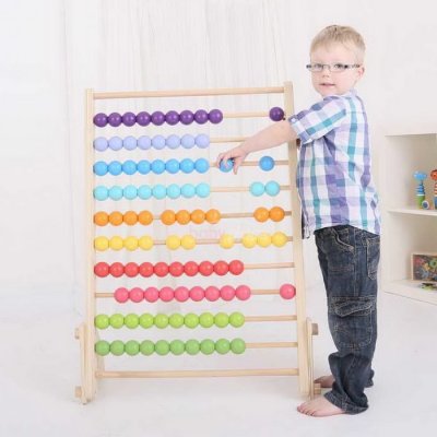 Bigjigs Toys Obrovské drevené počítadlo MAXI, 91 cm