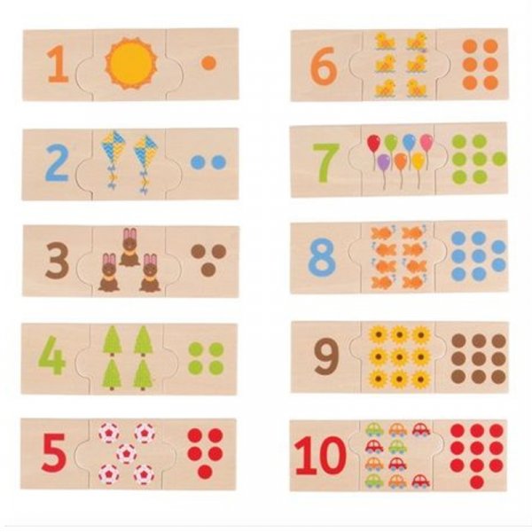 Bigjigs Toys Edukatívne puzzle Počítanie