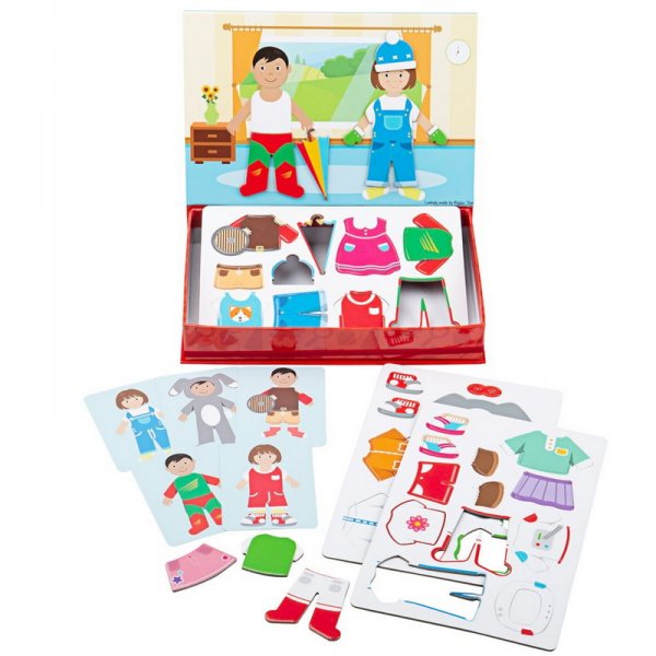 Bigjigs Toys Magnetické tvary v boxe Móda