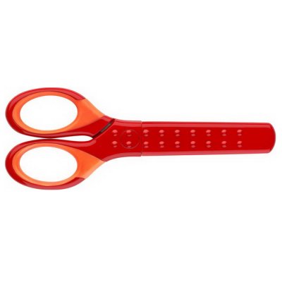 Faber Castell Nožnice Grip s krytom červené, 13 cm