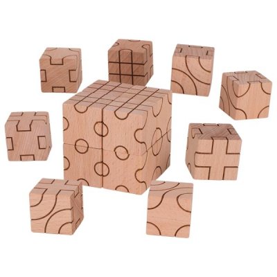 Goki Stavebné kocky Geometria, 16 ks