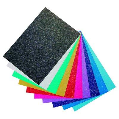 Folia Papier s trblietkami A4, 10 ks