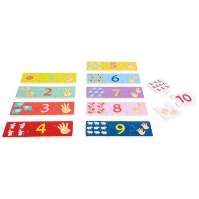 Small Foot Puzzle Počítame a priraďujeme, 30 ks