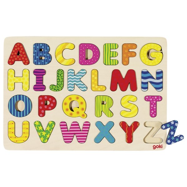 Goki Puzzle Abeceda farebná, 26 dielikov