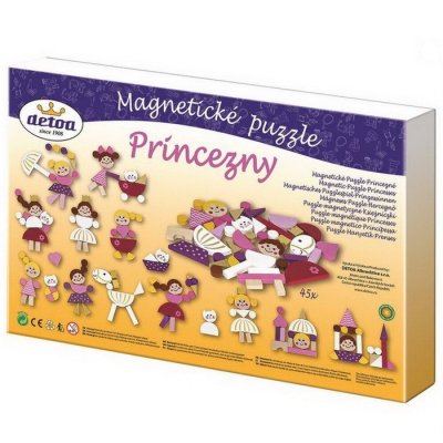 Detoa Magnetické dieliky Princezny, 45 ks