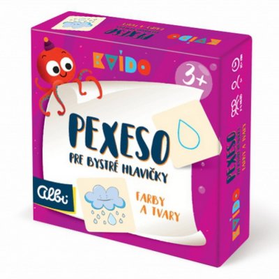 Kvído Pexeso pre bystré hlavičky 3+ Farby a tvary