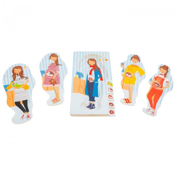 Small Foot Puzzle viacvrstvové Tehotenstvo