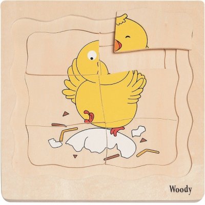 Woody Puzzle Vývoj sliepočky