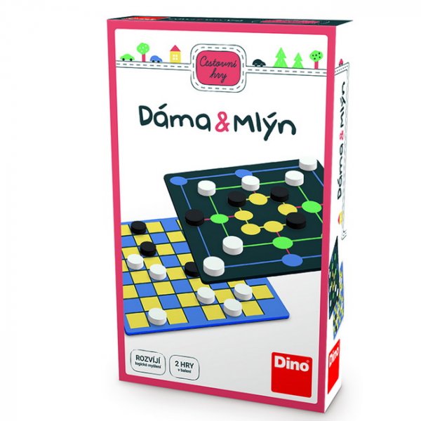 Dino Dáma a Mlyn - cestovná hra