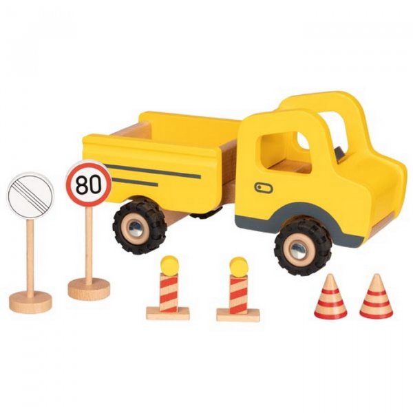 Goki Nákladné auto s dopravnými značkami, 23 cm