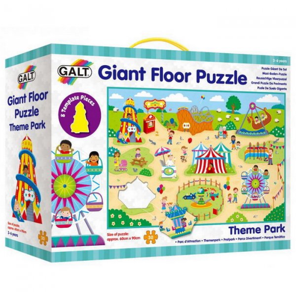 Veľké podlahové puzzle Zábavný park, 60x90 cm