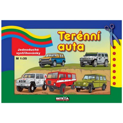 Vystrihovačka Terénne autá, 5 modelov