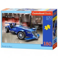 Castorland Puzzle Pripravený na preteky - Modrá formula, 180 dielikov