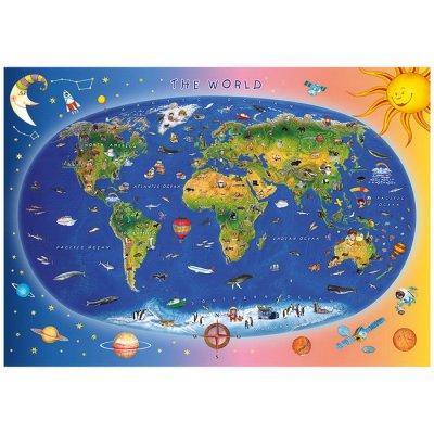 Dino Puzzle Detská mapa, 300 XL dielikov