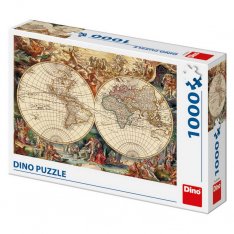 Dino Puzzle Historická mapa, 1000 dielikov