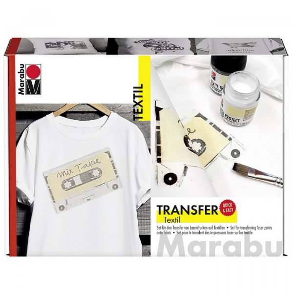 Marabu Farby na textil Transfer, sada 4 x 15 ml