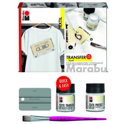 Marabu Farby na textil Transfer, sada 4 x 15 ml