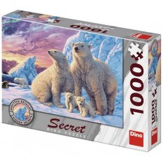Dino Puzzle Polárne medvede secret collection, 1000 dielikov
